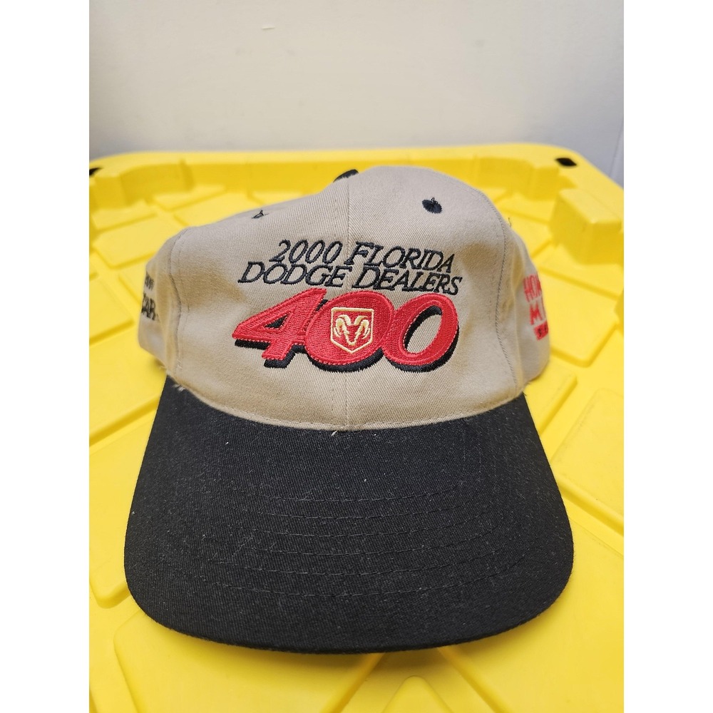 Vintage Florida Dodge Dealers Hat Cap Strap Back NASCAR Racing Homestead Miami